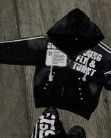 Broken Star “Young & Turnt” Hoodie – Smoke Black