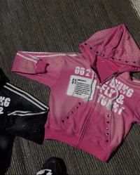 Broken Star “Young & Turnt” Hoodie – Coral Pink