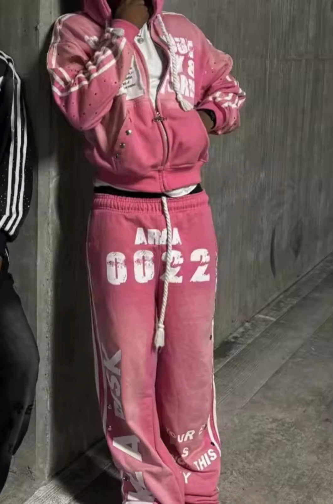 Broken Star “Young & Turnt” Track Pants – Coral Pink