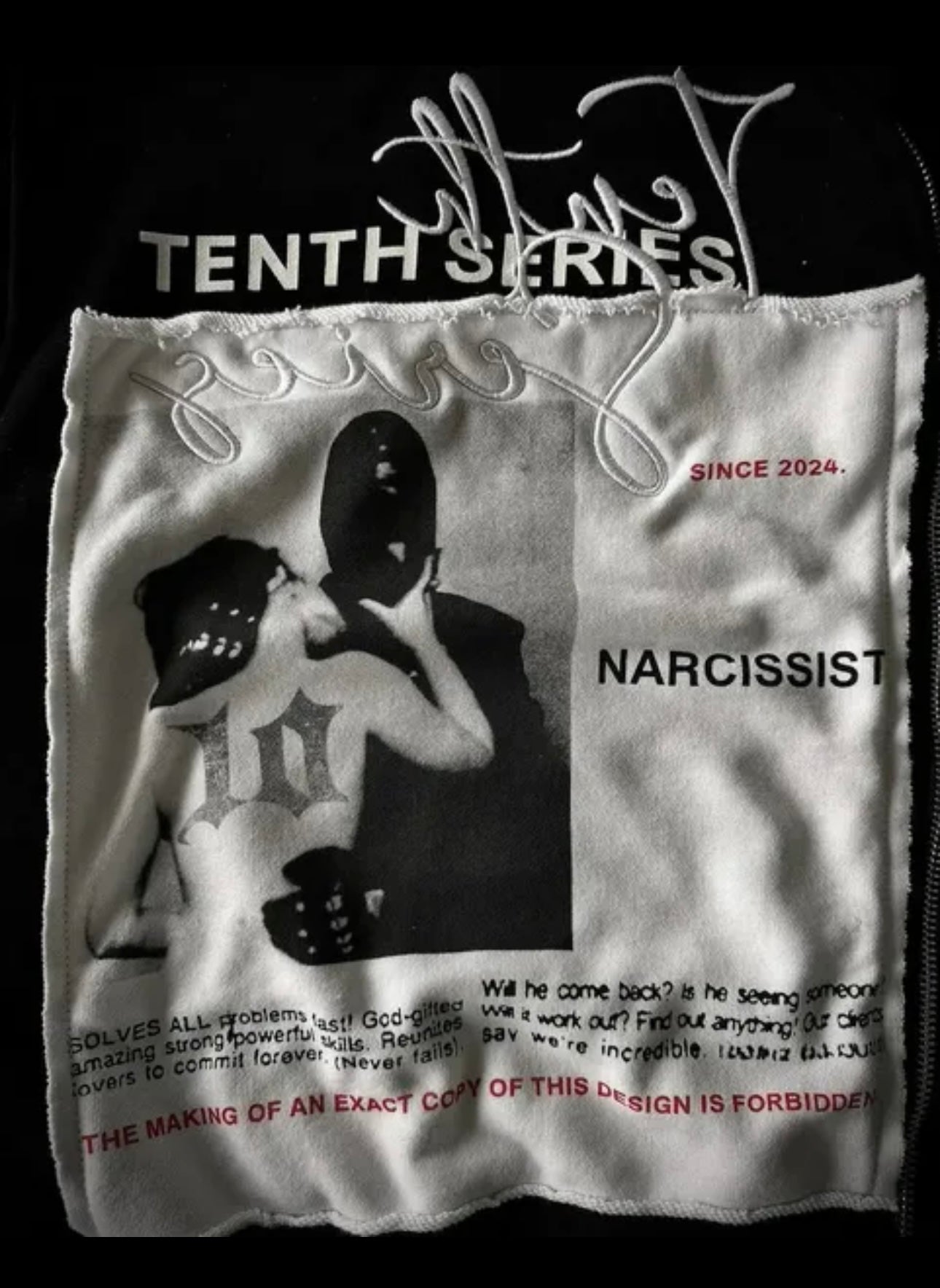 Broken Star “Narcissist” Cropped Hoodie