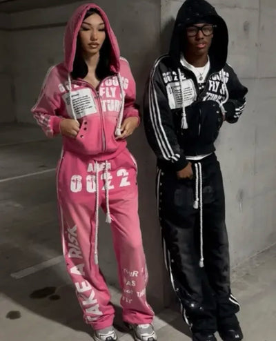 Broken Star “Young & Turnt” Hoodie – Coral Pink